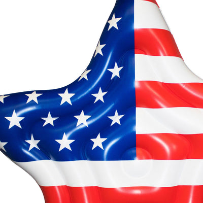 Swimline Americana Star Island Patriotic USA Inflatable Swimming Pool Raft Float - VMInnovations