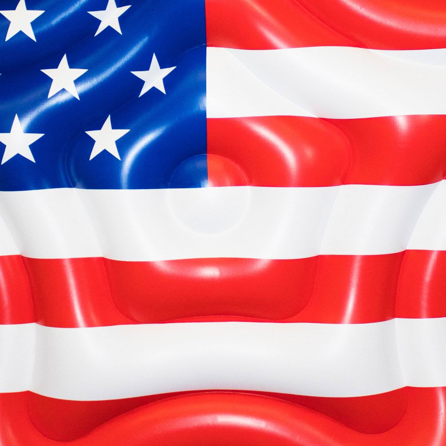 Swimline Americana Star Island Patriotic USA Inflatable Swimming Pool Raft Float - VMInnovations