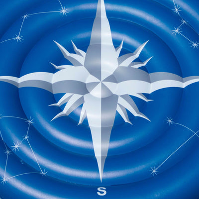 Swimline Compass Rose Glowing Inflatable Swimming Pool Toy Raft Ride On Float - VMInnovations