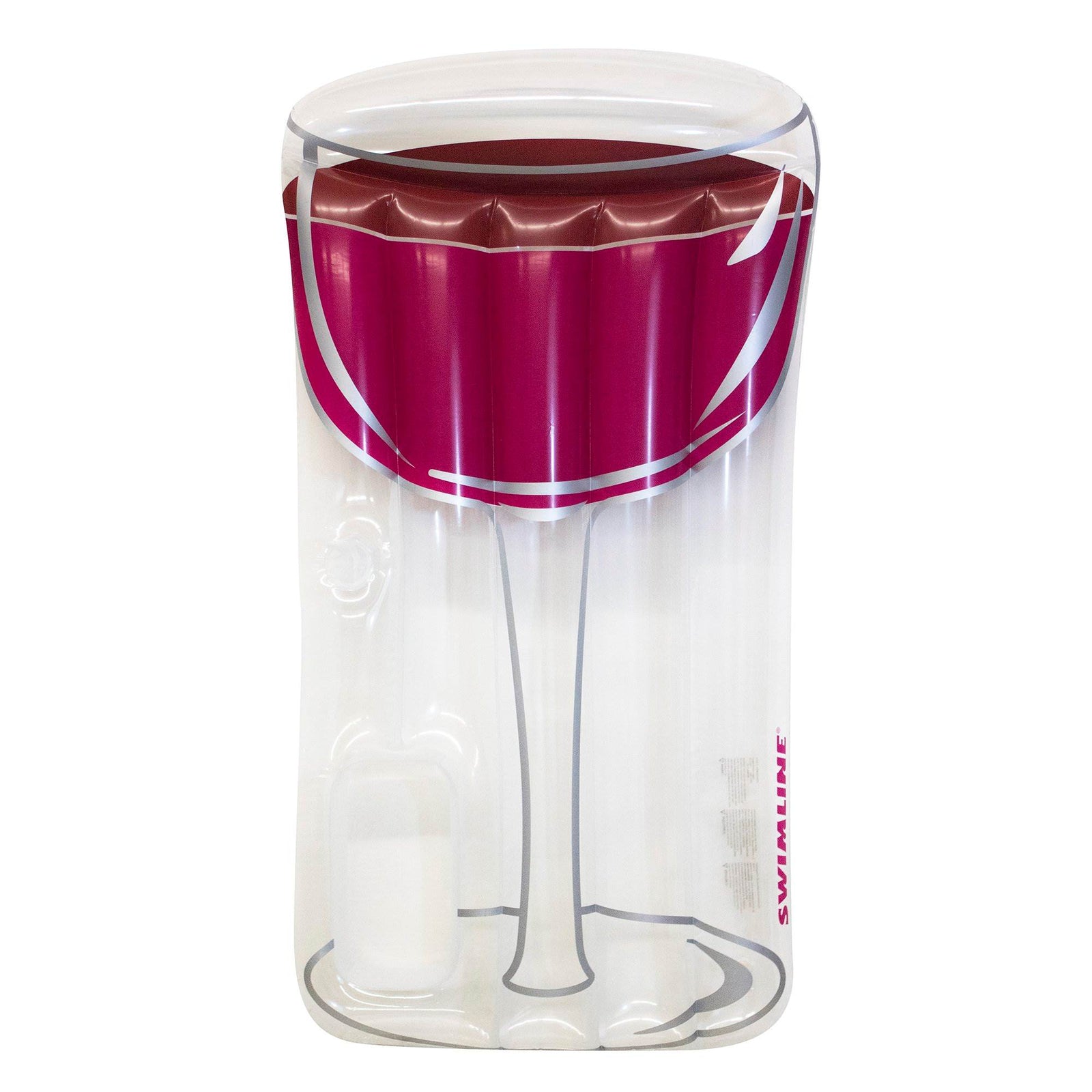 Swimline Inflatable Glass of Red Wine Raft Float Mat for Swimming Pool or Beach - VMInnovations