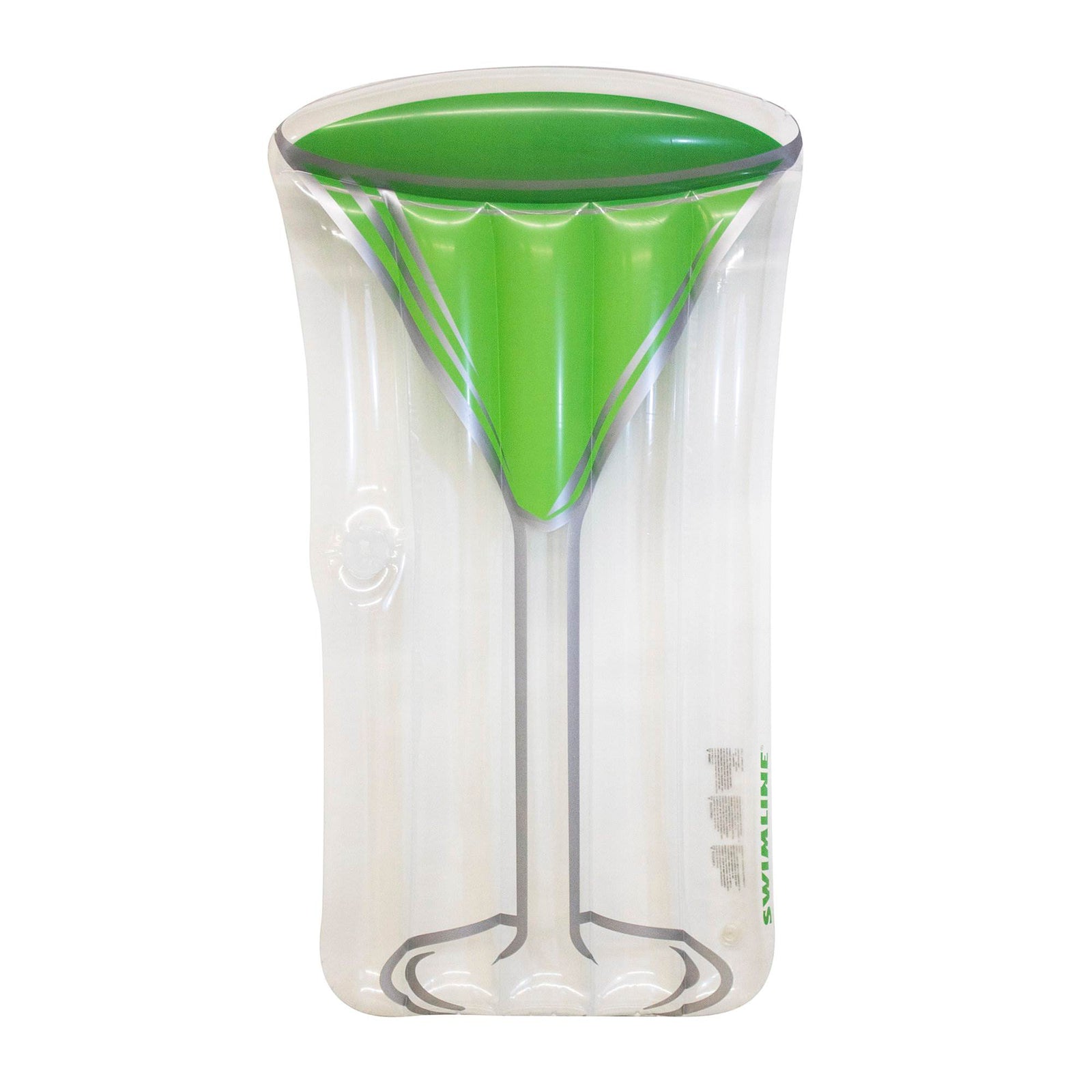 Swimline Inflatable Green Appletini Raft Float Mat for Swimming Pool or Beach - VMInnovations