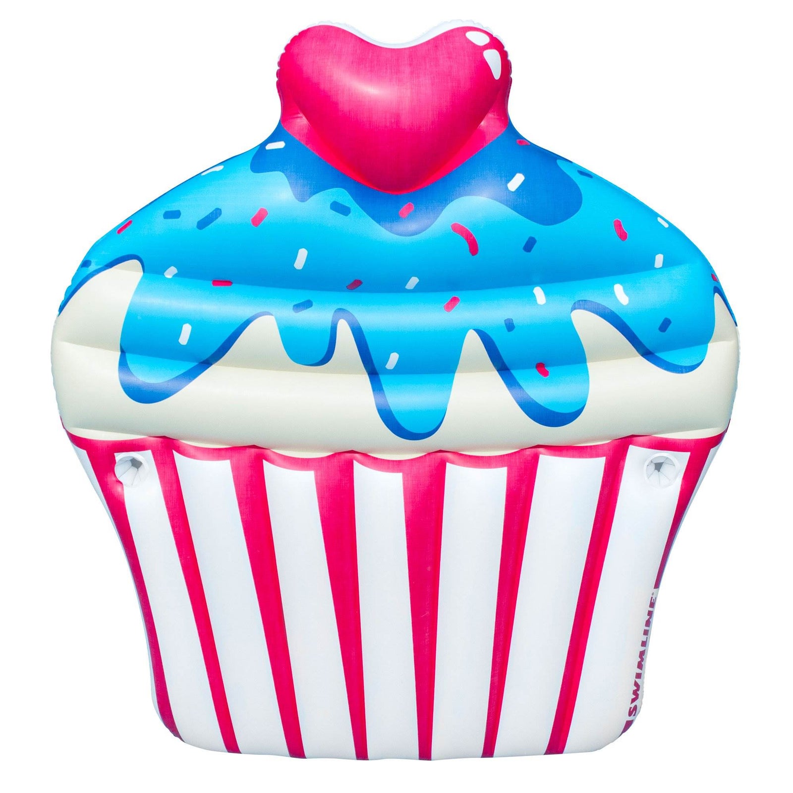 Swimline Inflatable Sprinkle Cupcake Ride On Swimming Pool or Lake Float Raft - VMInnovations