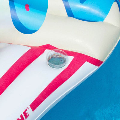 Swimline Inflatable Sprinkle Cupcake Ride On Swimming Pool or Lake Float Raft - VMInnovations