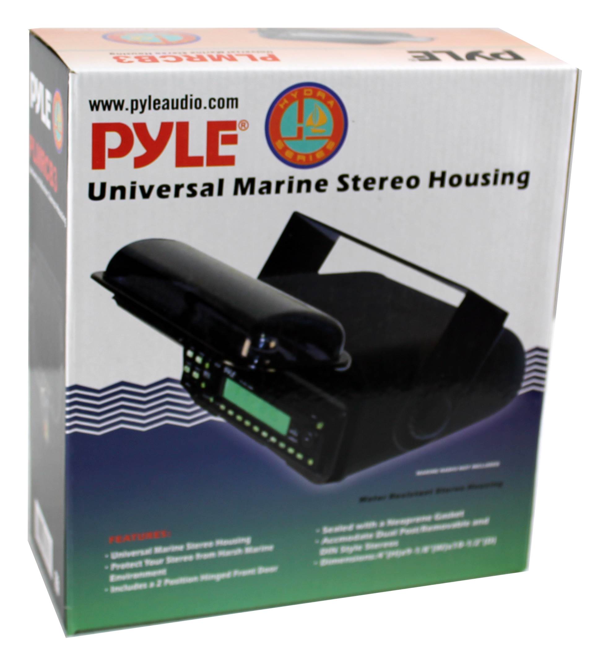 Pyle Waterproof Marine Stereo Housing Cover + Boss Marine In Dash Audio Player