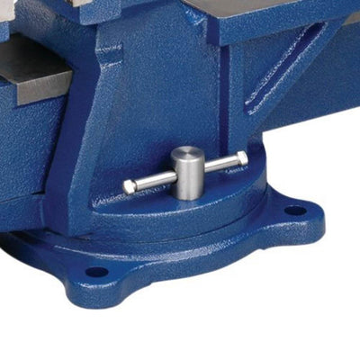 Wilton 11106 6" Jaw General Purpose Steel Swivel Base Anvil Bench Vise, Blue