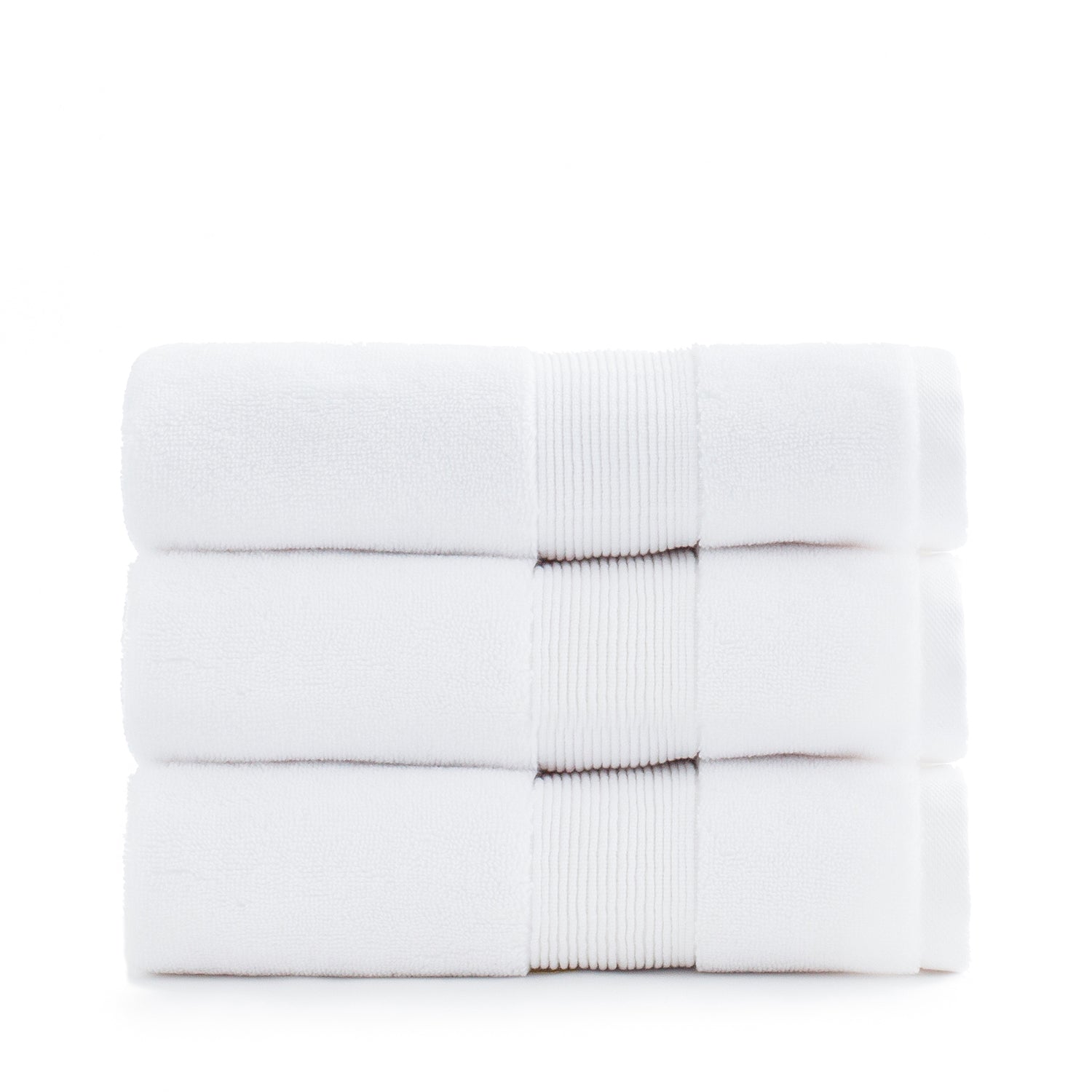 Miracle Cotton and Silver Ion Antimicrobial Plush Hand Towel, White (Open Box)