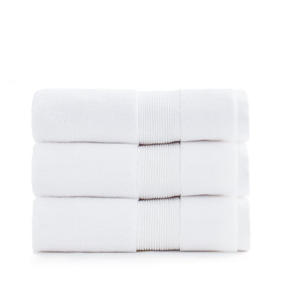 Miracle Cotton and Silver Ion Antimicrobial Plush Hand Towel, White (Open Box)