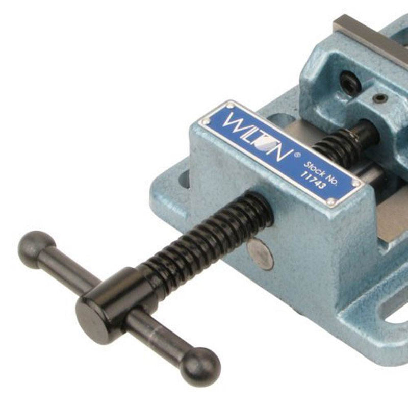 Wilton 4 Inch V Groove Jaw Steel Low Profile Work Bench Drill Press Vise (Used)