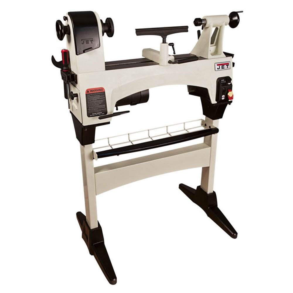 JET 1221VS 12 x 21 Inch 3,600 RPM Variable Speed Bench Top Woodworking Lathe