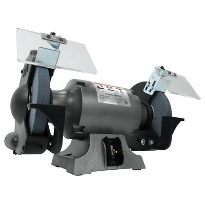 JET JBG-8A 8 Inch Stationary Workshop Table Top Bench Grinder (Without Stand)