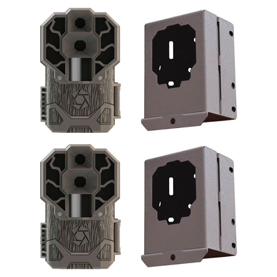 Stealth Cam 30MP Ultra High Res 4K No Glo Game Camera (2 Pack) + Security Cases
