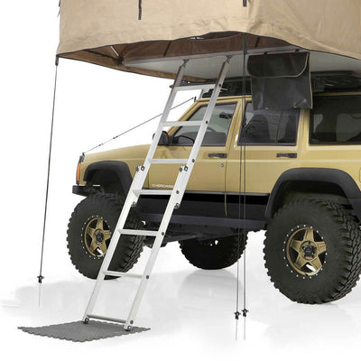 Smittybilt XL Overlander Roof Top Camping Tent w/ Ladder, Coyote Tan (Used)