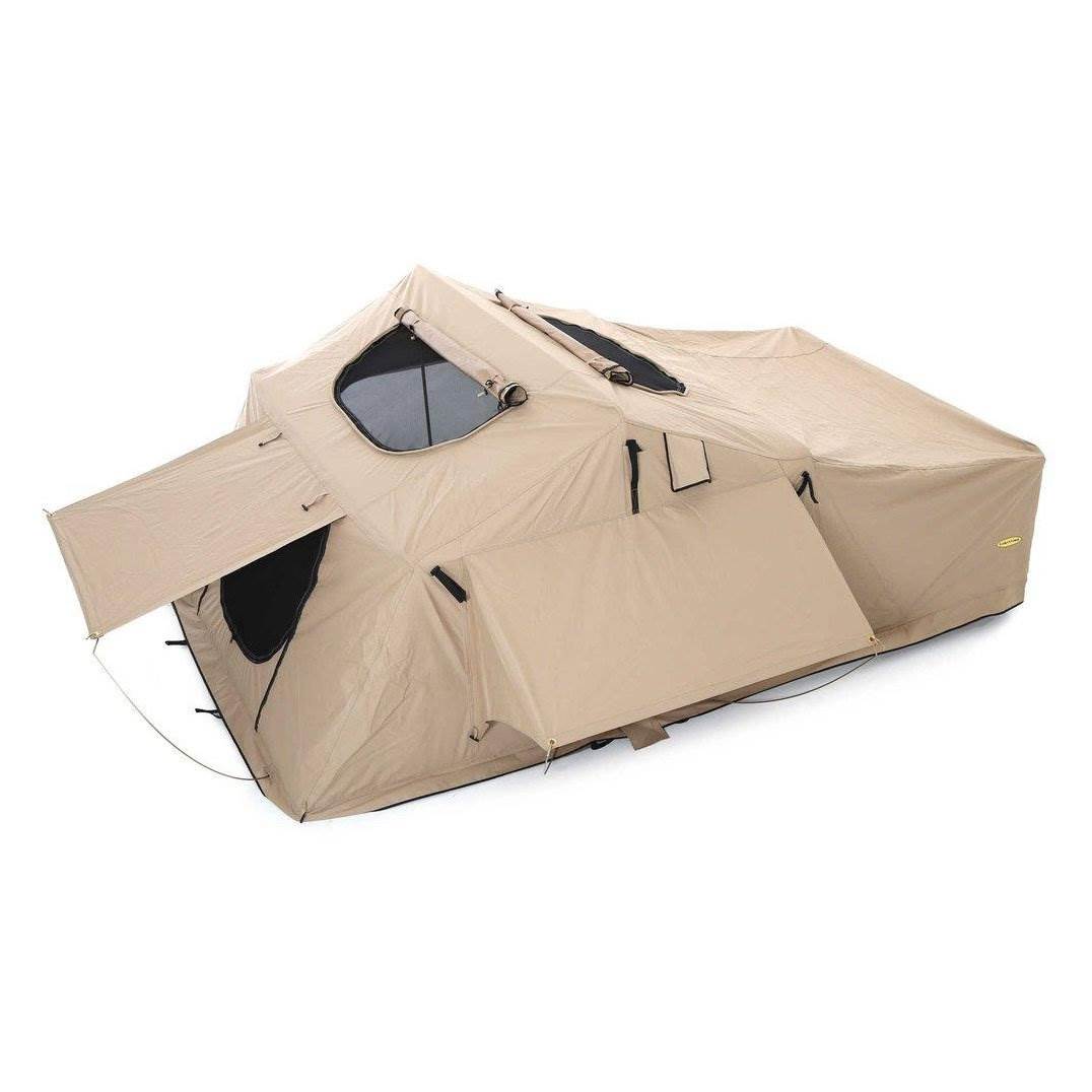 Smittybilt XL Overlander Roof Top Camping Tent w/ Ladder, Coyote Tan (Open Box)