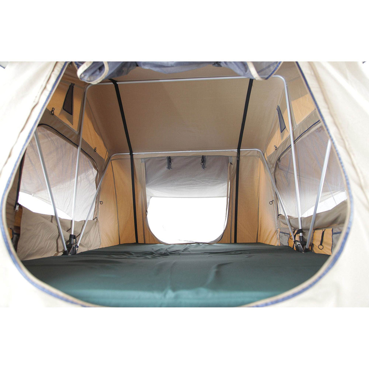 Smittybilt Overlander Roof Top Camping Folded Tent, Coyote Tan (Open Box)