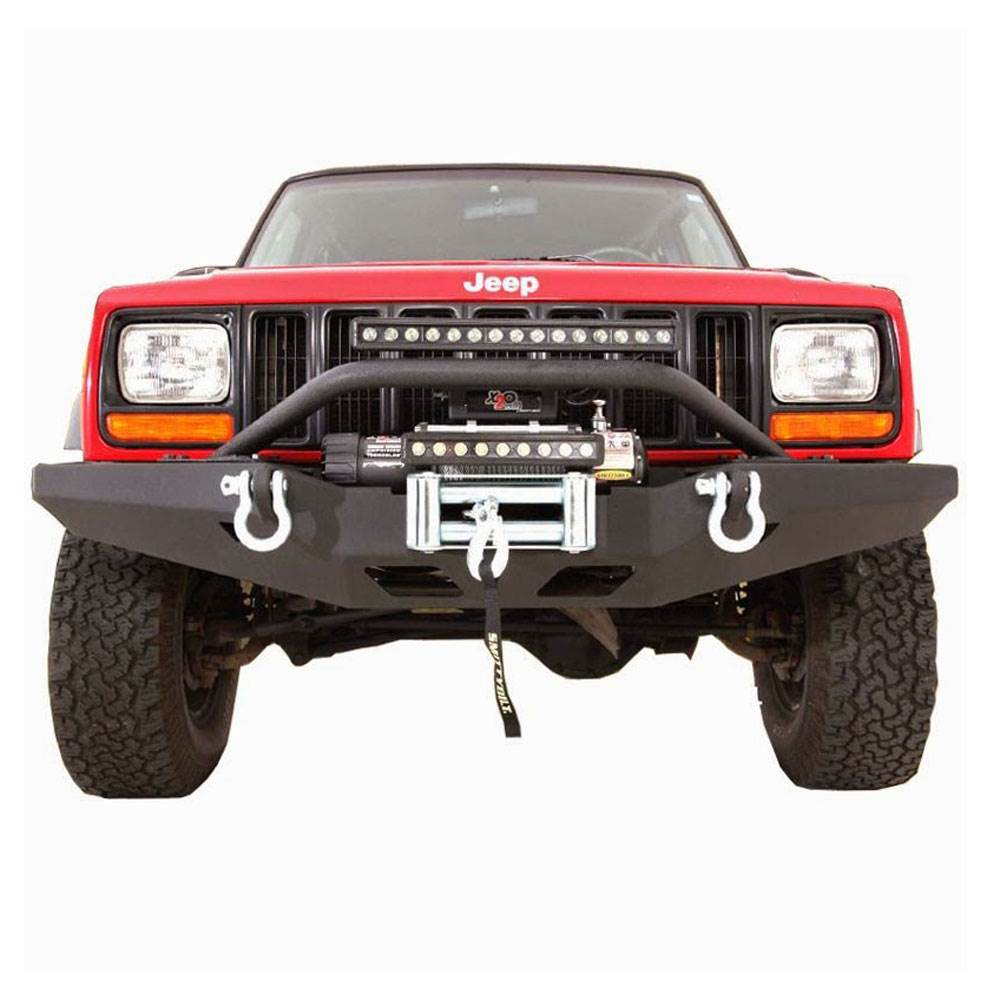Smittybilt XRC Winch Full Front Bar Option Bumper for XJ Cherokee (Open Box)