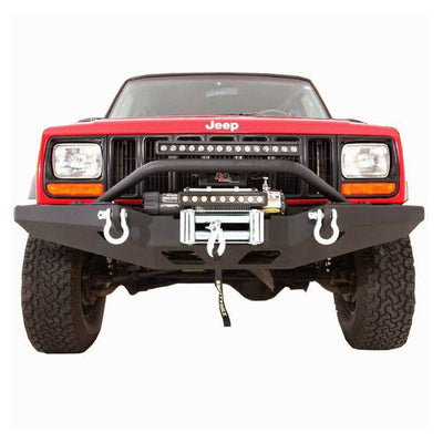 Smittybilt XRC Winch Full Front Bar Option Bumper for XJ Cherokee (Open Box)