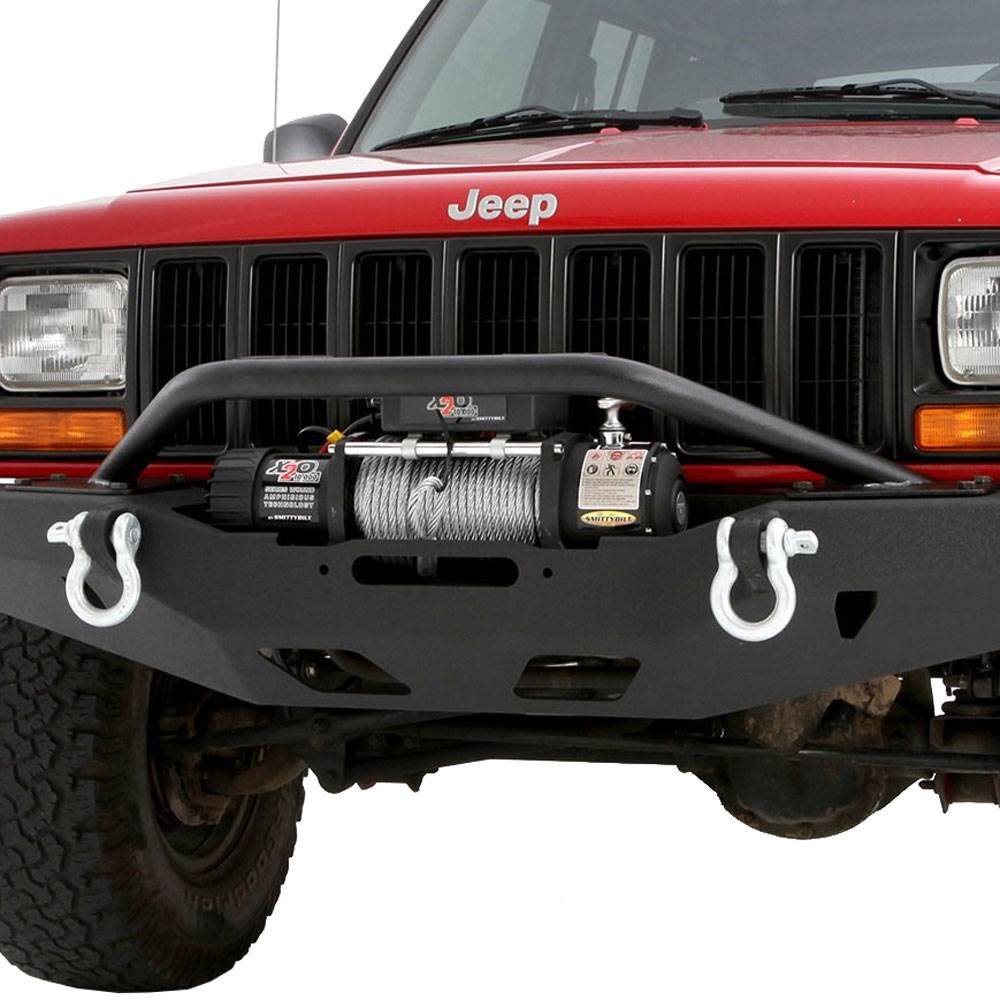 Smittybilt XRC Winch Full Front Bar Option Bumper for XJ Cherokee (Open Box)