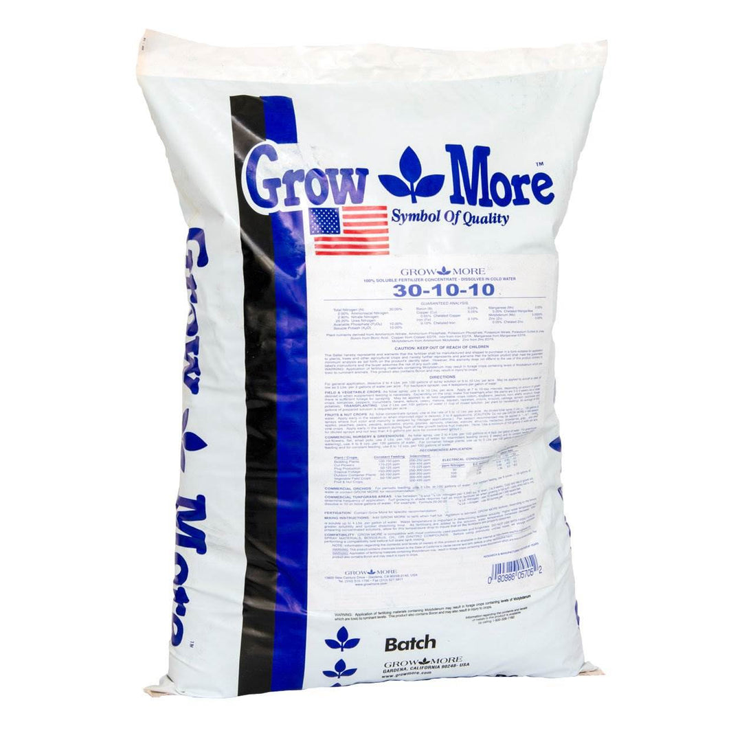 Grow More Cold Water 30-10-10 Soluble Concentrated Plant Fertilizer, 25 Pounds