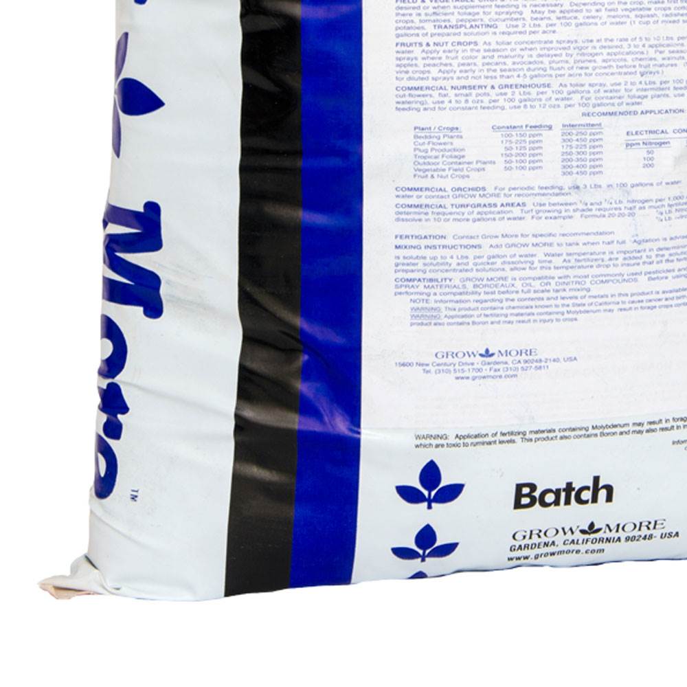Grow More Cold Water 30-10-10 Soluble Concentrated Plant Fertilizer, 25 Pounds - VMInnovations