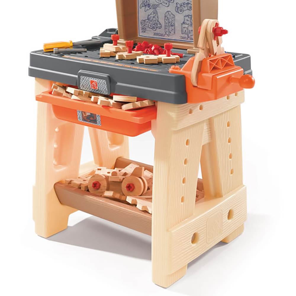 Step2 Kids Play Toy Wood Working Tools Real Projects Workshop Workbench (Used)