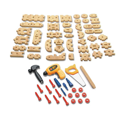 Step2 Kids Play Toy Wood Working Tools Real Projects Workshop Workbench (Used)
