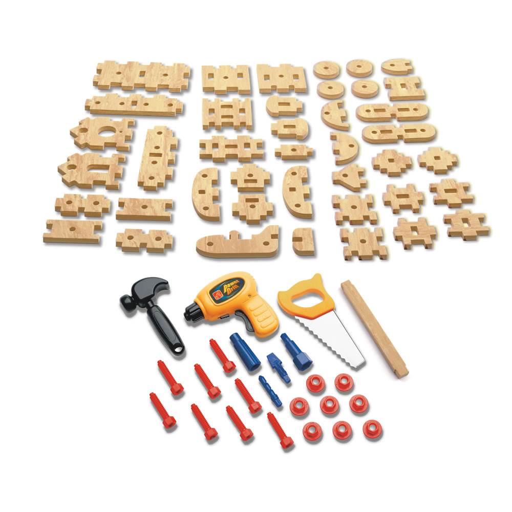 Step2 Pretend Play Toy Wood Working Tools Real Projects Workbench (Open Box)