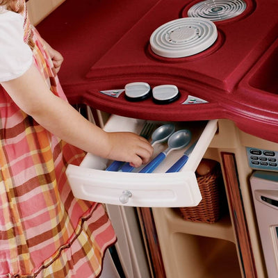 Step2 Pretend Play Kids Toy Cooking Partytime Kitchen with Accessories(Open Box)