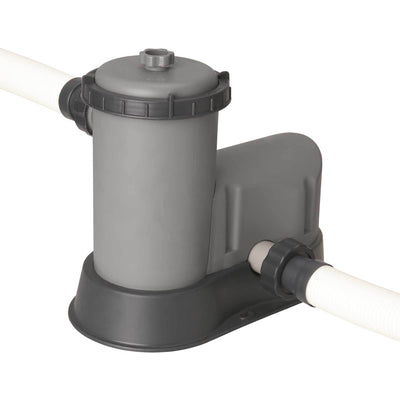 Bestway 15125 16ft x 48in Power Steel Round Frame Above Ground Pool Set & Pump - VMInnovations
