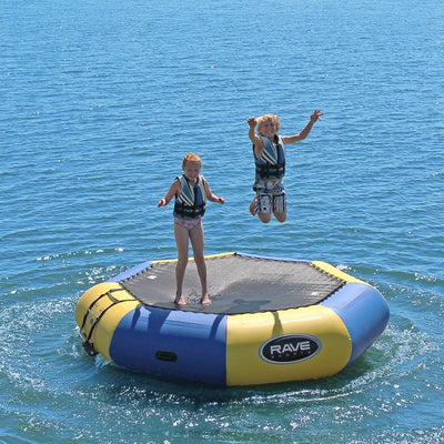 Inflatable 3 Piece Anchor Connection Kit,10 Ft Water Bouncer Trampoline w/Ladder