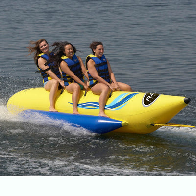RAVE Sports 3 Rider Waterboggan Inflatable Water Lake Ocean Tubing Towable
