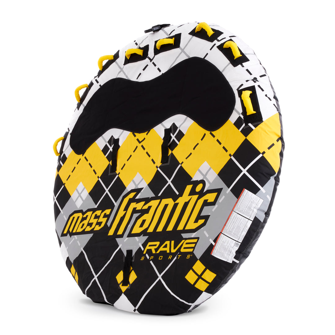 Rave Sports 02408 Mass Frantic 4 Rider Inflatable Water Float Towable Boat Tube - VMInnovations