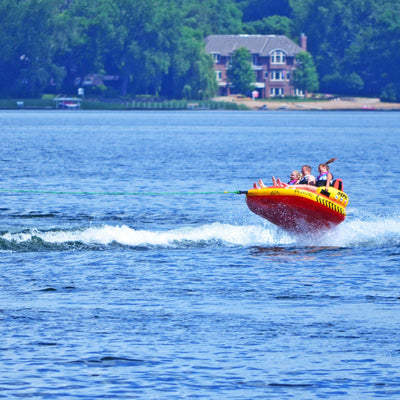 RAVE Sports Ripper 2 Rider Towable Water Float + Epic 3 Rider Towable Tube Float