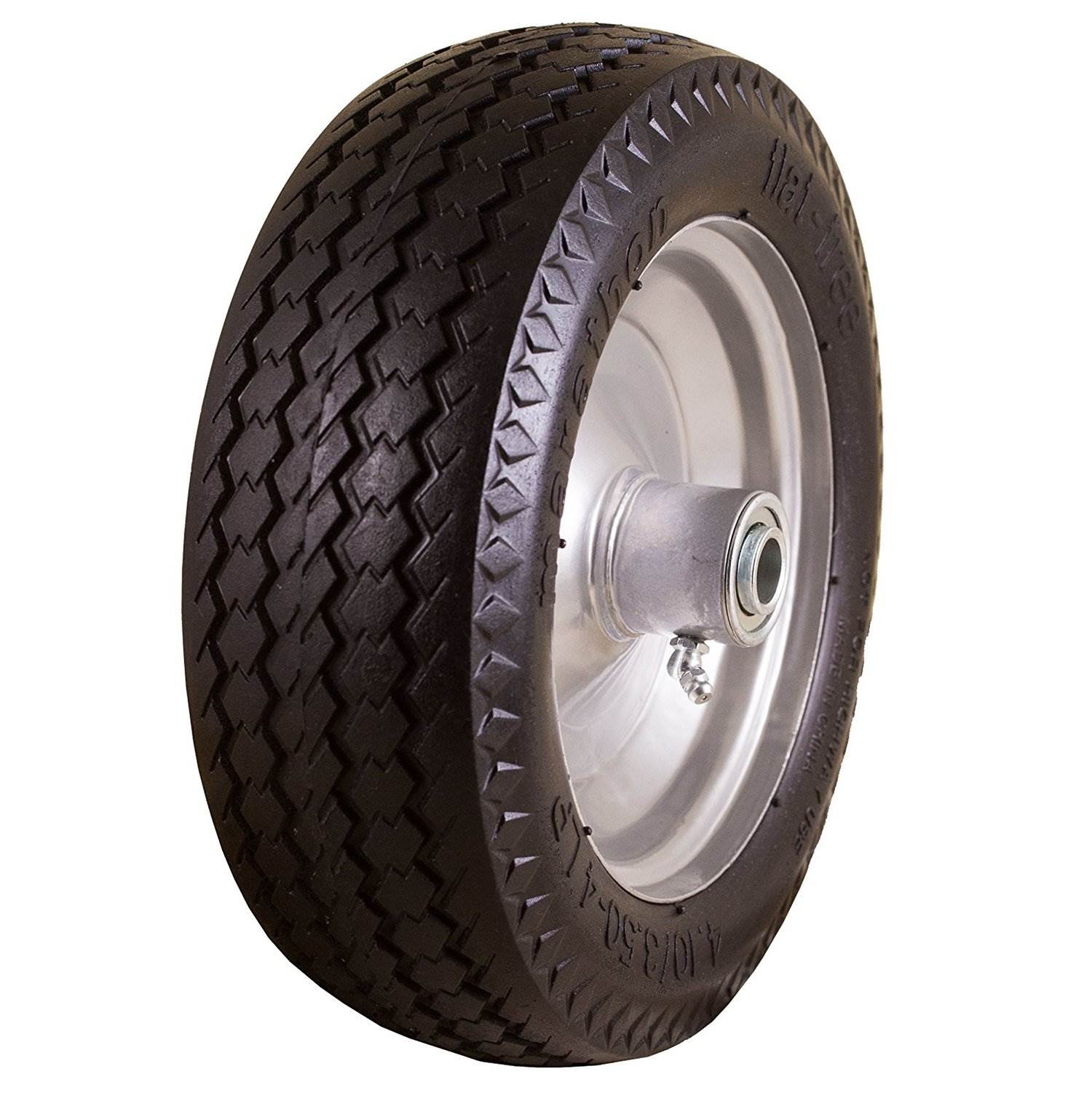 Marathon Tire 4.10/3.50-4, 2.25" Offset Hub Flat Free Sawtooth Tire (Open Box)