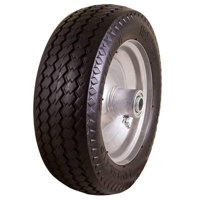 Marathon Tire 4.10/3.50-4, 2.25" Offset Hub Flat Free Sawtooth Tire (Open Box)