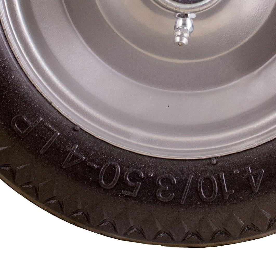 Marathon Tire 4.10/3.50-4, 4" Center Hub Flat Free Sawtooth Replacement (Used)