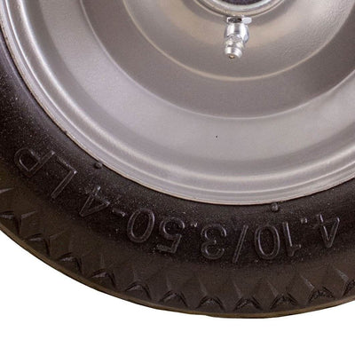 Marathon Tire 4.10/3.50-4, 4" Center Hub Flat Free Sawtooth Replacement (Used)