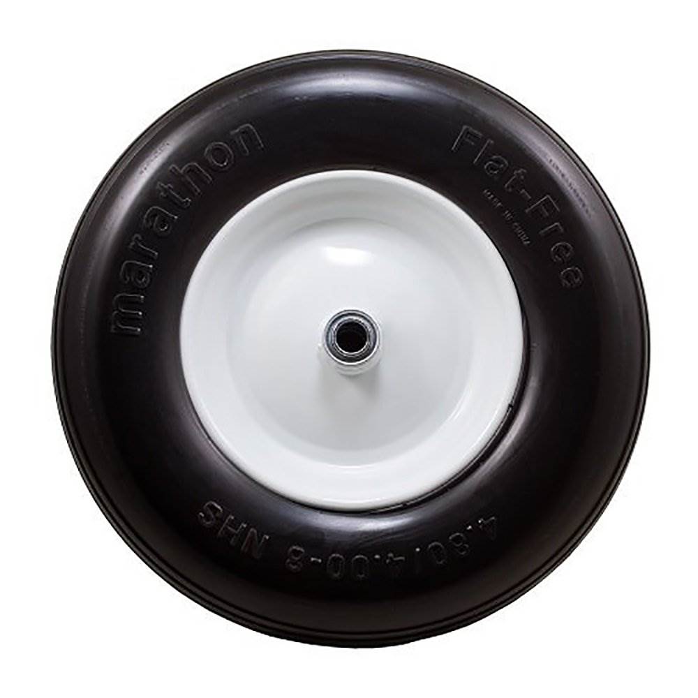 Marathon Tire 4.80/4.00-8, 3" Centered Hub Ribbed Replacement Tire (Open Box)