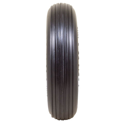 Marathon Tire 4.80/4.00-8, 3" Centered Hub Ribbed Replacement Tire (Open Box)