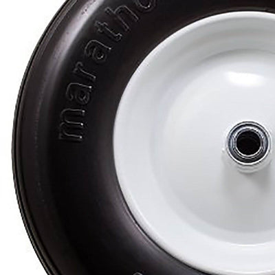 Marathon Tire 4.80/4.00-8, 3" Centered Hub Ribbed Replacement Tire (Open Box)
