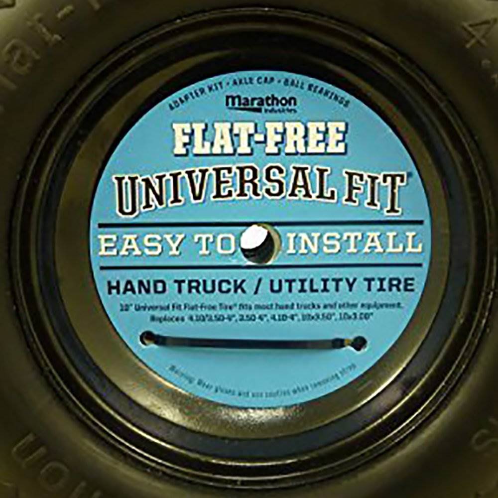 Marathon Tire 4.10/3.50-4 Universal Fit Utility Truck Equipment Flat Free Tire