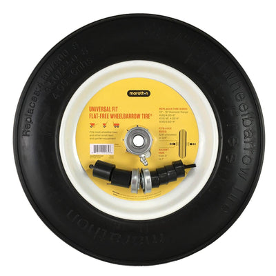 Marathon Tire 10.3" Universal Fit Flat Free Tire and Wheel Assembly (Open Box) - VMInnovations