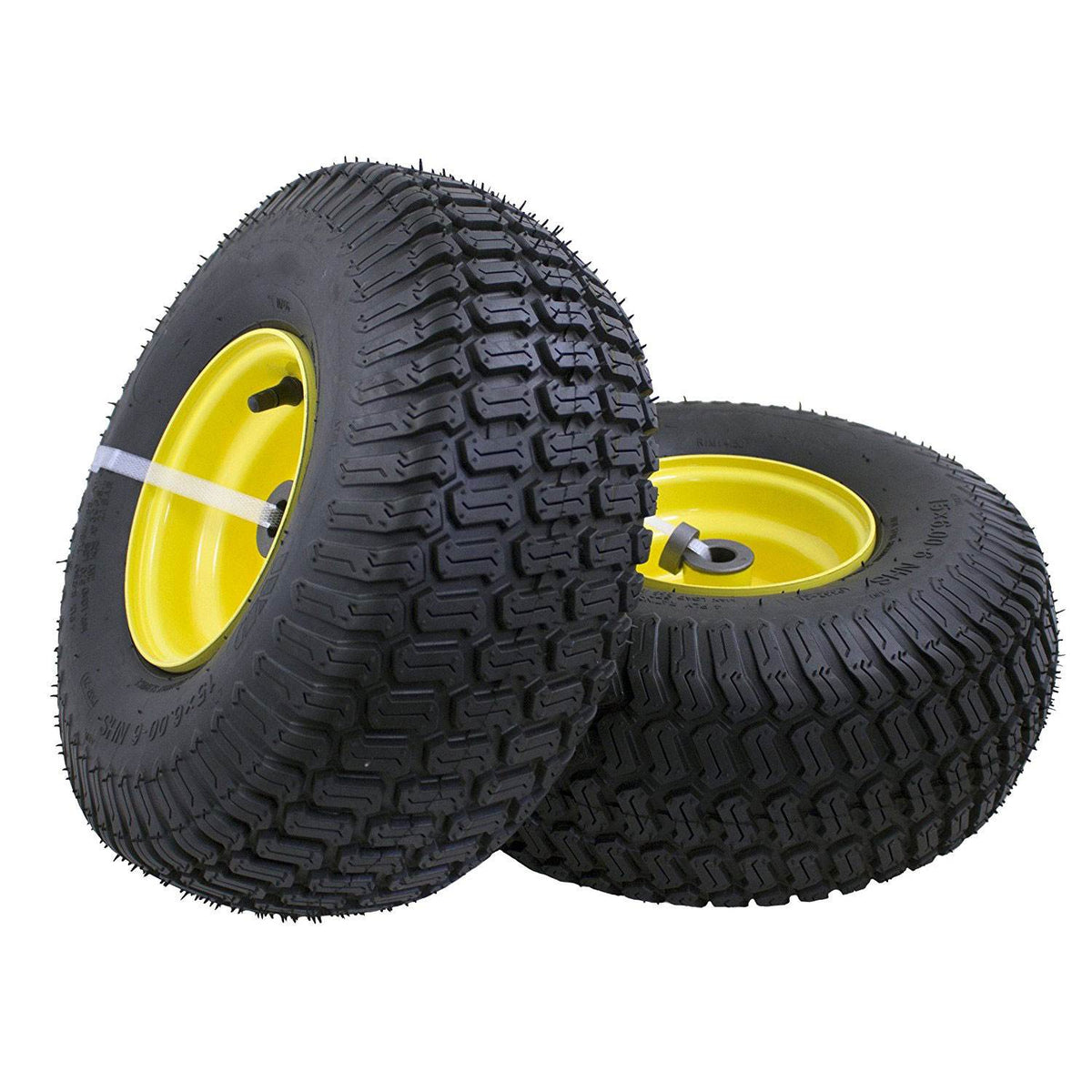 Marathon 15 x 6.00-6, 3" Hub 100/300 Series John Deere Mower Tire, Pair (Used)