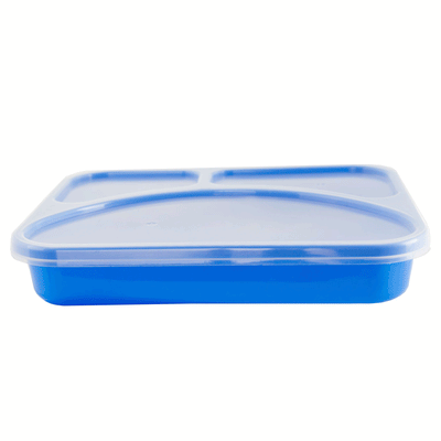 Life Story (2 Pack) 3 Compartment Meal Prep Containers with Lids - Easy to Clean Reusable Food Storage Container 28 oz