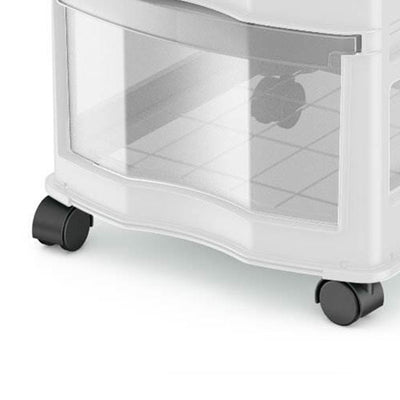 Life Story Classic White 3 Shelf Storage Container Organizer Plastic Drawers