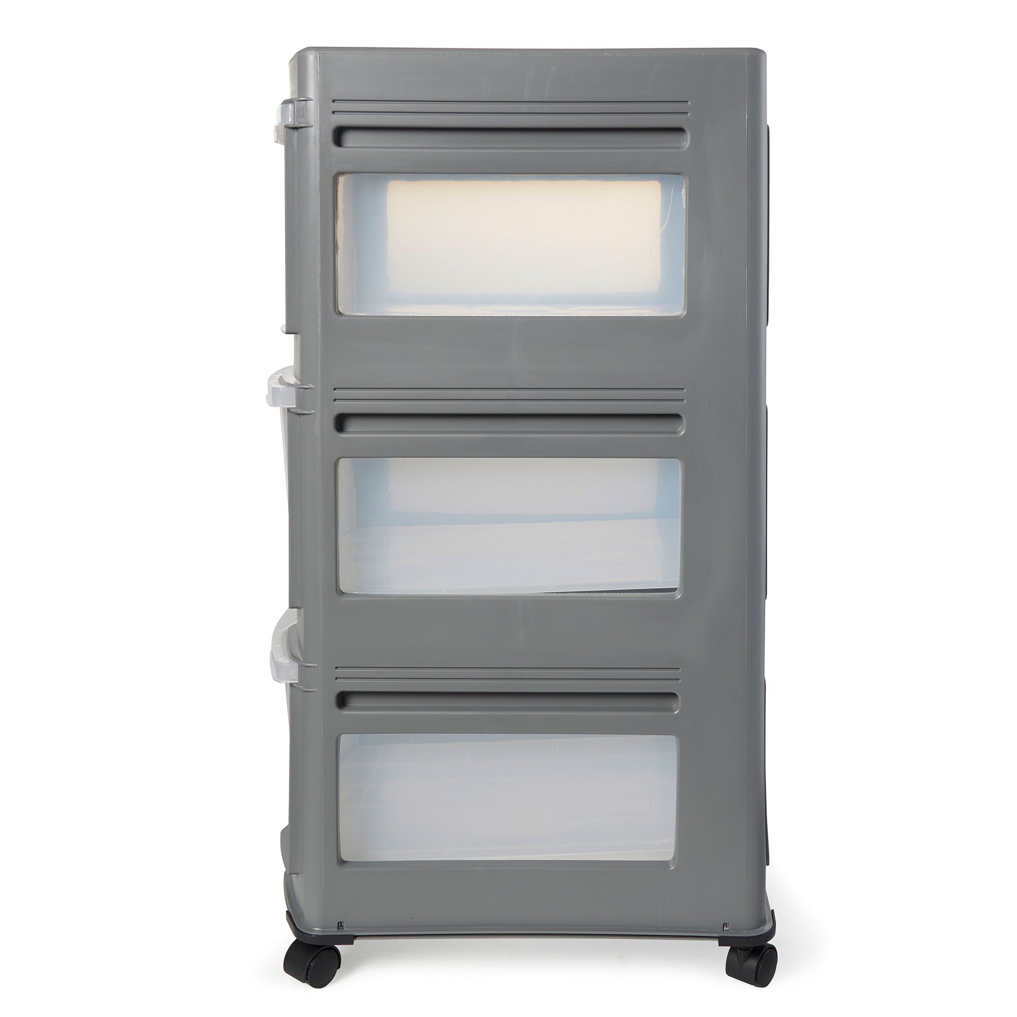 Life Story Classic 3 Shelf Storage Organizer Plastic Drawers, Gray (Open Box) - VMInnovations