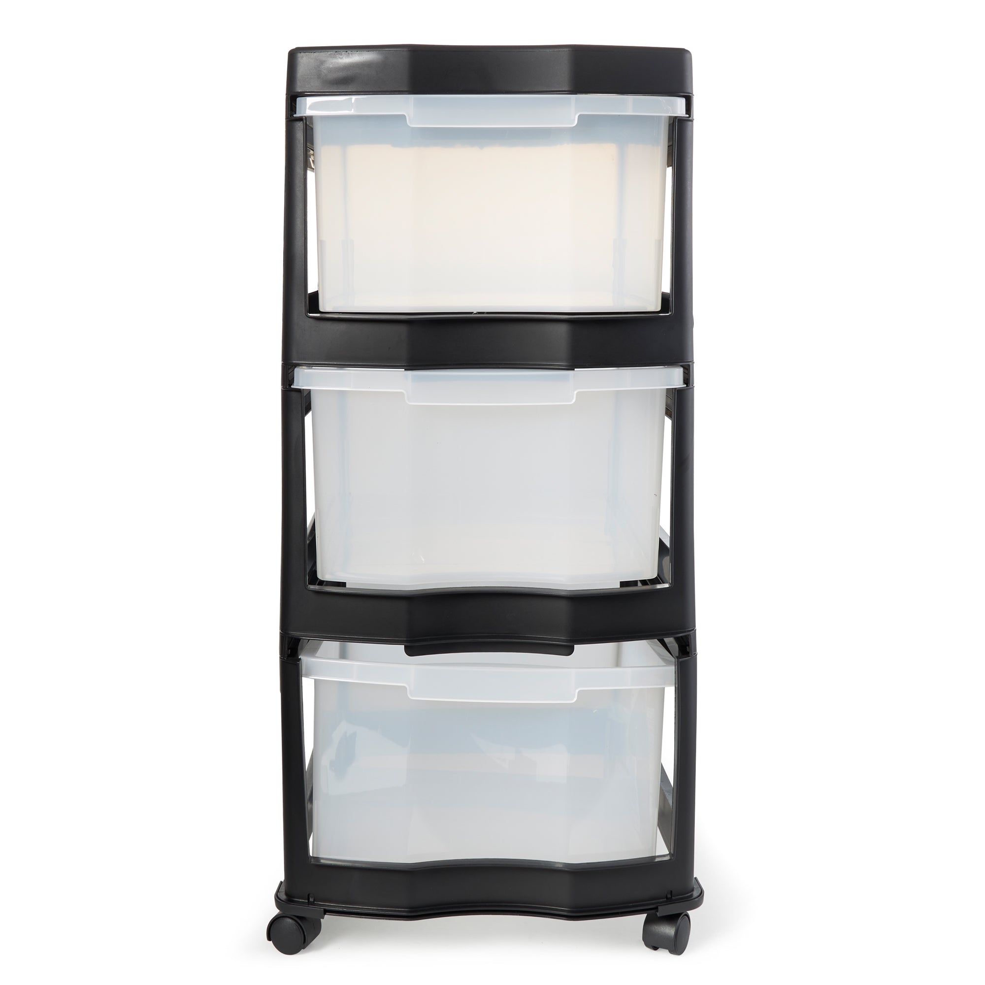 Life Story Classic 3 Shelf Plastic Storage Organizer and Drawers, Black (Used) - VMInnovations