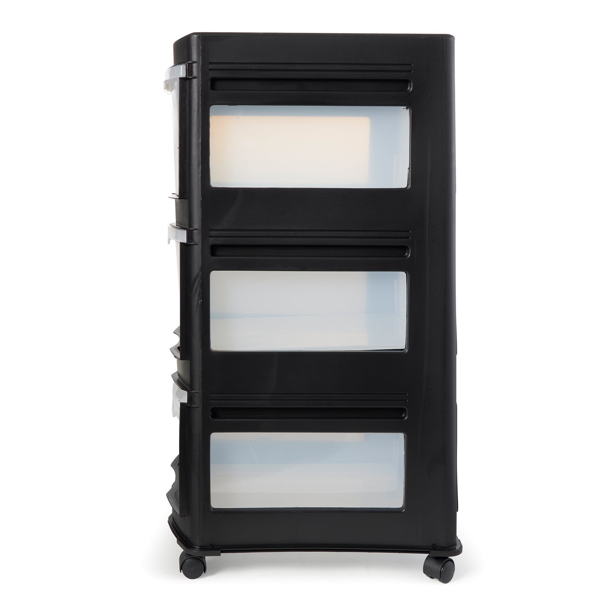 Life Story Classic 3 Shelf Plastic Storage Organizer and Drawers, Black (Used) - VMInnovations