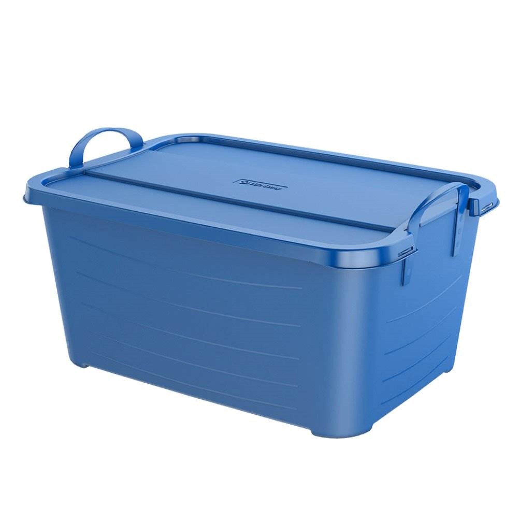 Life Story Blue Stackable Closet Organization & Storage Tote, 55 Qt (Open Box)