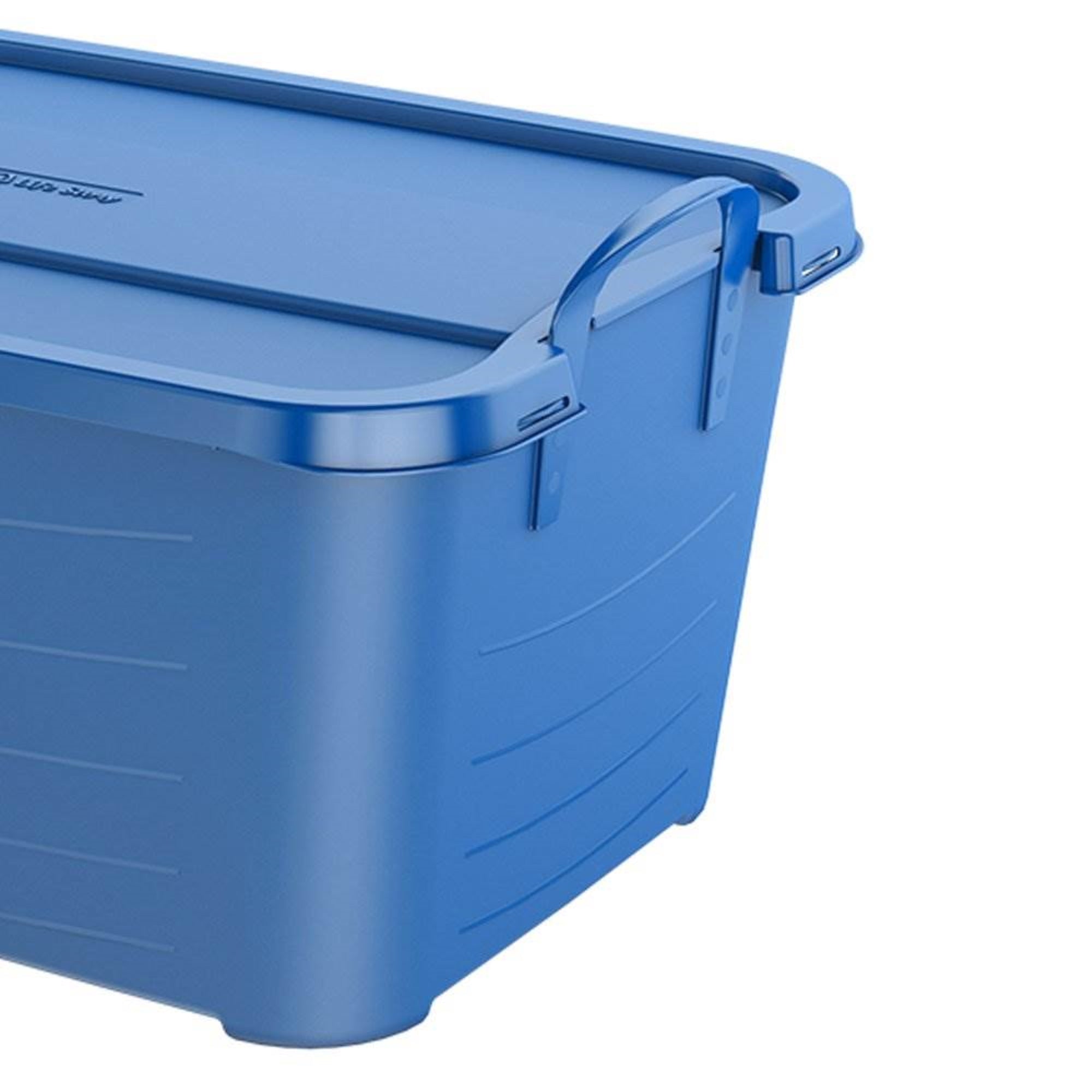 Life Story Blue Stackable Closet Organization & Storage Tote, 55 Qt (Open Box)