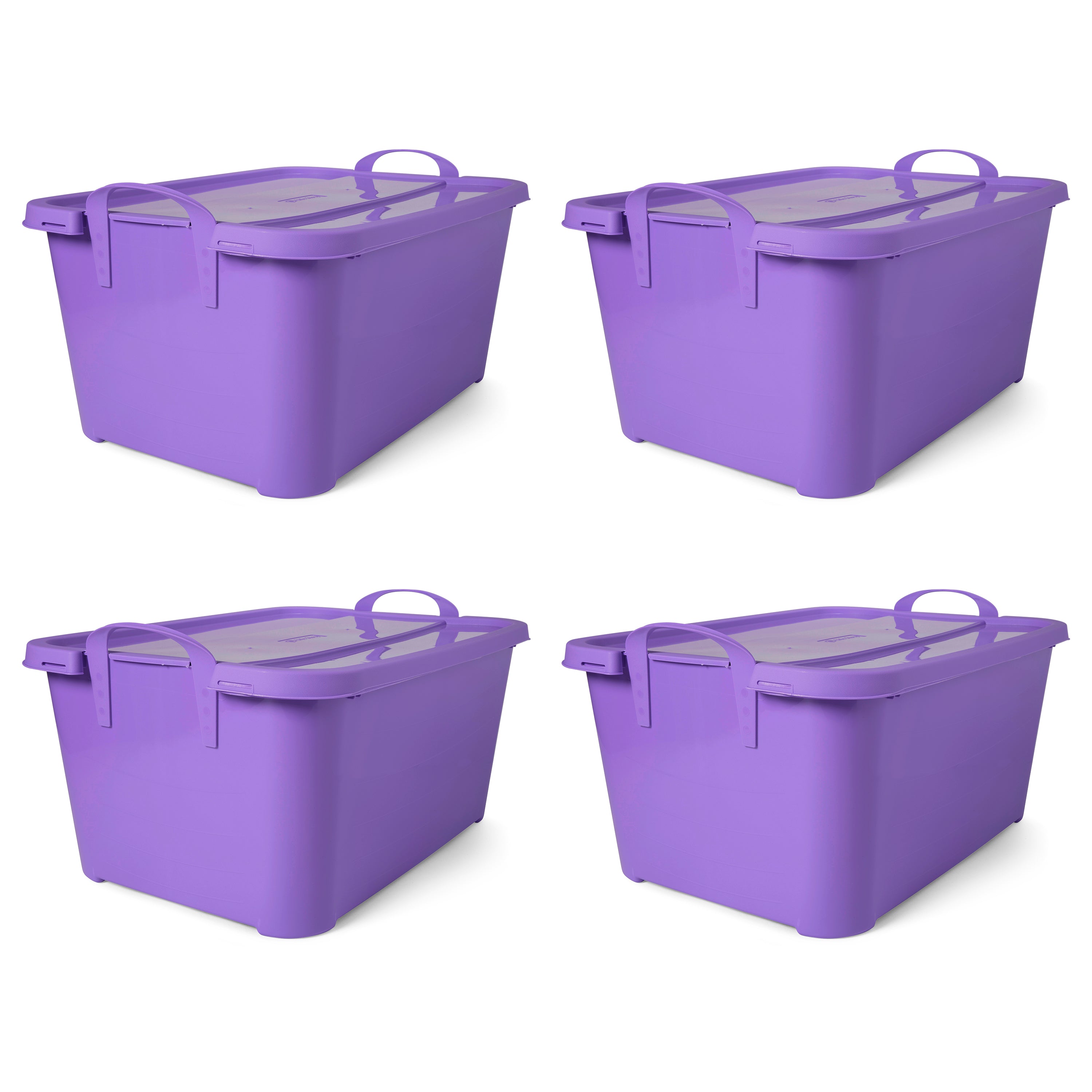 Life Story Stackable Closet Organization Storage Box Container, 55 Qt (4 Pack)